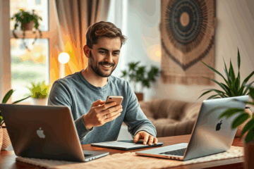 Asmuo naudojasi telefonu, norėdamas gauti kreditą