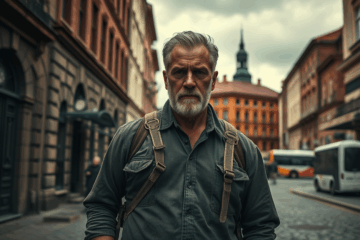 Plakatas filmo 'Niekas' su Hutch Mansell ir netikėtais posūkiais