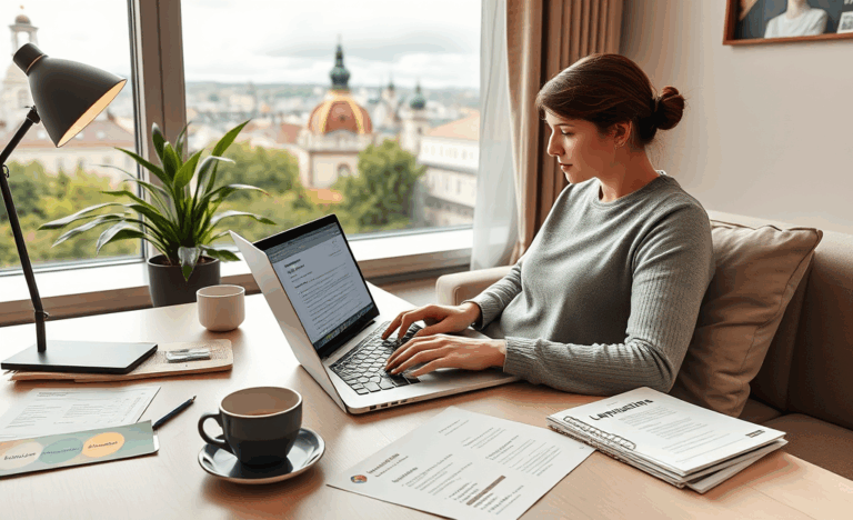 Kompiuteris, rodantis kreditų paraiškos formą internetu