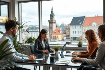 Vaizdas, kuriame matyti žmogus, greitai ir paprastai gaunantis kreditą be biurokratijos.