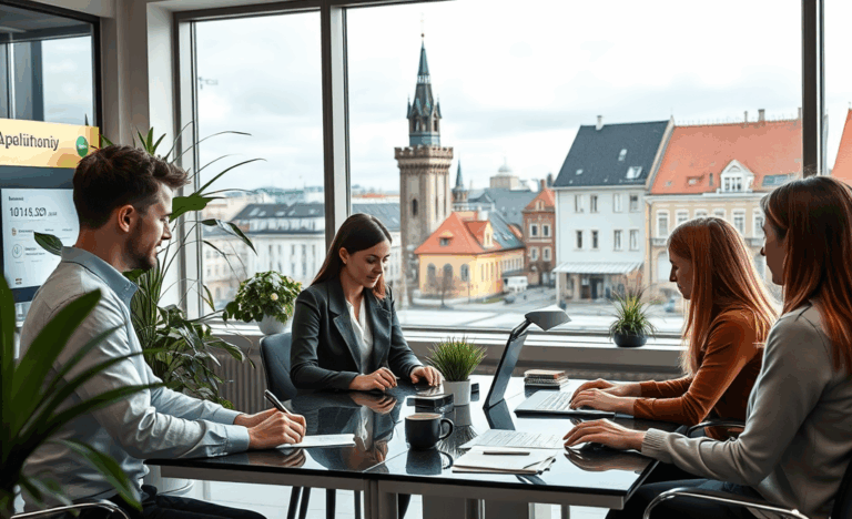Vaizdas, kuriame matyti žmogus, greitai ir paprastai gaunantis kreditą be biurokratijos.