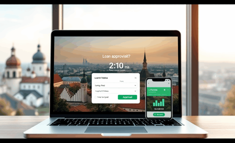 Vaizdas rodantis skaitmeninės kreditų automatinės atsakymo sistemos procesą internetu.