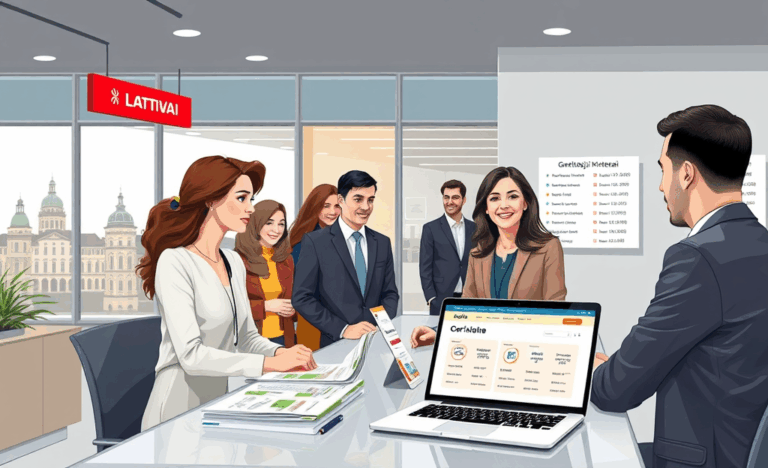 Vaizdas rodo finansinių sprendimų paiešką internete Latvijoje