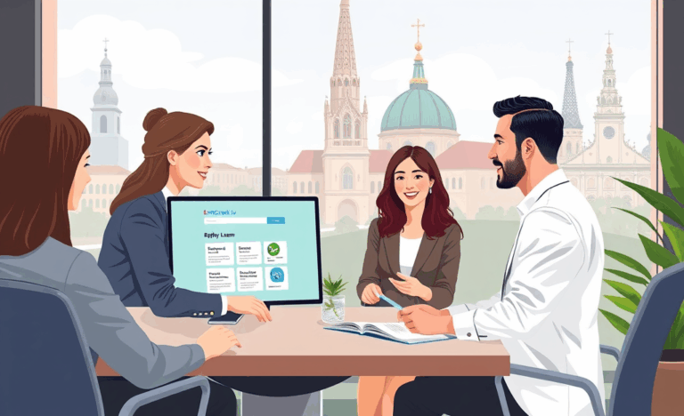 Žmogus, naudojantis kompiuterį, kad gautų greitą paskolą internetu per ExtraCredit.lv