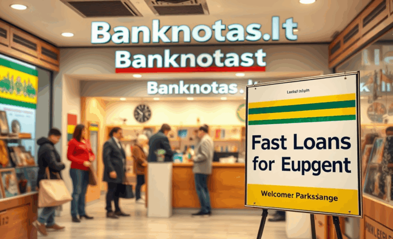 Vaizdas, vaizduojantis skubią pinigų pagalbą Banknotas.lt paslaugomis.
