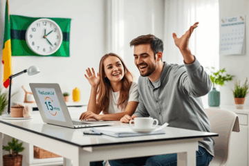 Žmogus naudojasi FastLoan.lv svetaine greitai paskolos paraiškai užpildyti.